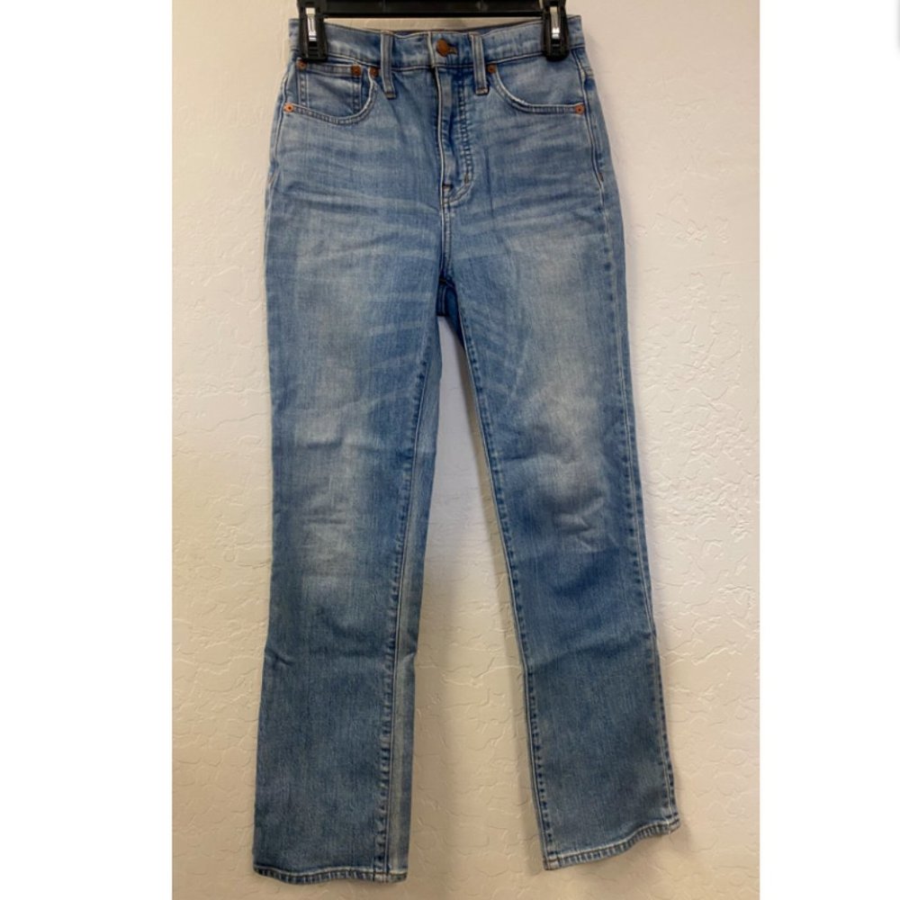 Madewell Women's Slim Demi-Boot Jeans in Denis Wash size 23 Item MB935